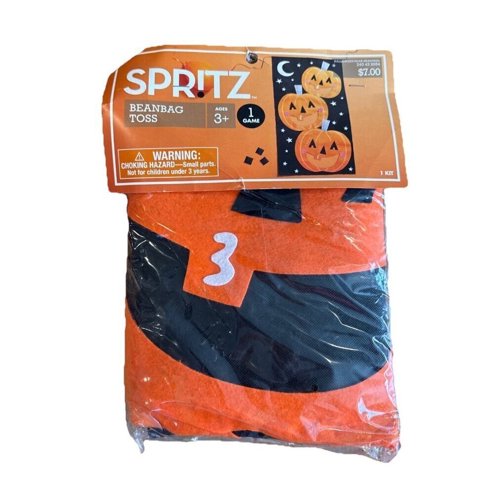 Spritz Hanging Halloween Pumpkin Jack O Lantern Bean Bag Toss Game 30"x54" Party